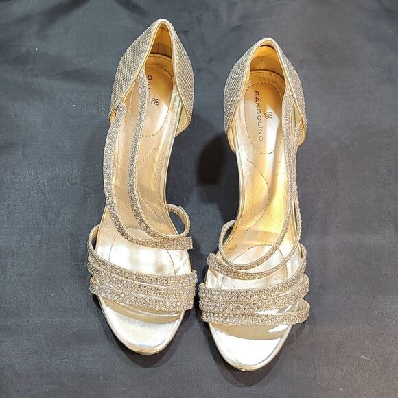 BANDOLINO JEWEL STUDDED ROUND OPEN-TOE HEEL SANDAL - Picture 3 of 15